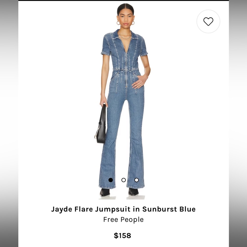 Jayde Flare Jumpsuit in Sunburst Blue
Free People